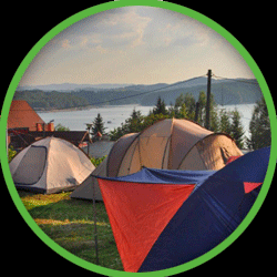 Camp Jawor i pole namiotowe nad Soliną